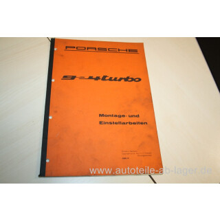 Porsche 944 Turbo Montage- und Einstellarbeiten Handbuch 4588.10 #3916