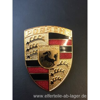 Porsche Wappen Deckelwappen groß vorne NEU 90155921026 #K8384