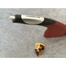 Porsche Handremshebel carbon-alu-look Leder boxsterrot...